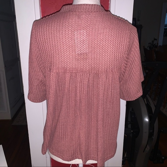 Womens Honey & Sparkle rust/pinkesh color top size small NWT - Picture 5 of 8